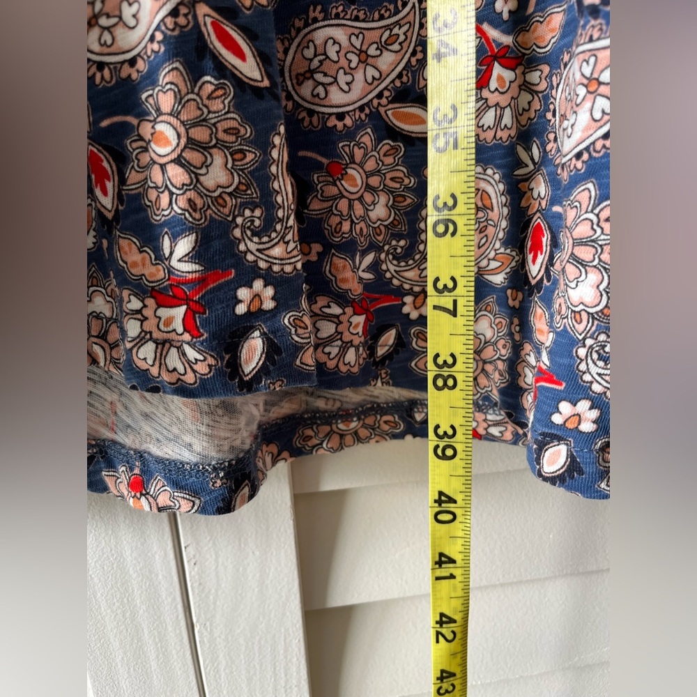 Boden Cotton Mini Dress Navy Paisley Terrace Size 14 - Picture 7 of 10